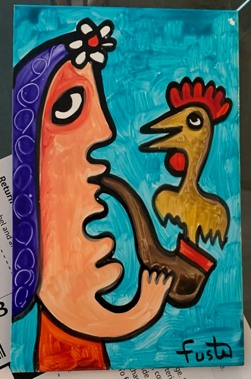 Jose Fuster Authentic Cuban Tile Painting 39