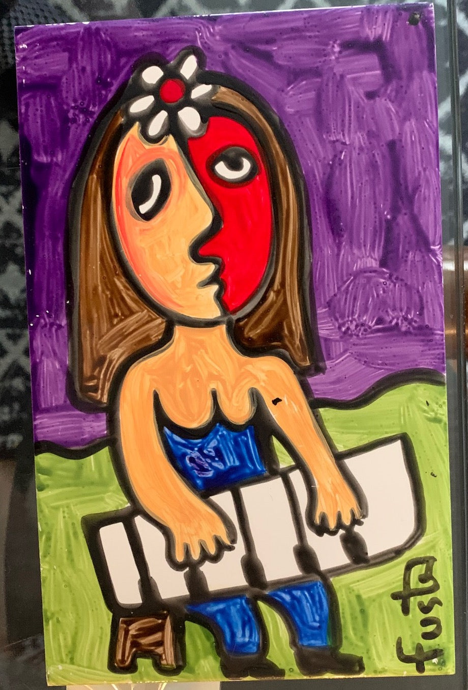 Jose Fuster Authentic Cuban Tile Painting 40