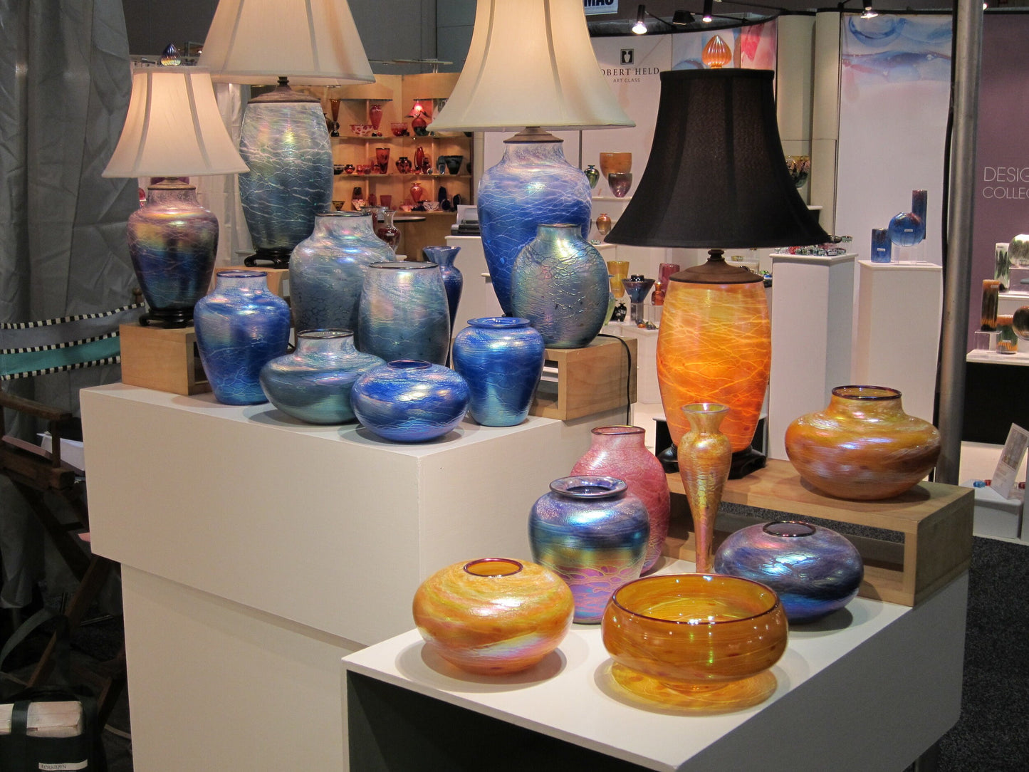 Tom Stoenner Hand Crafted Tall Vase (Gold)