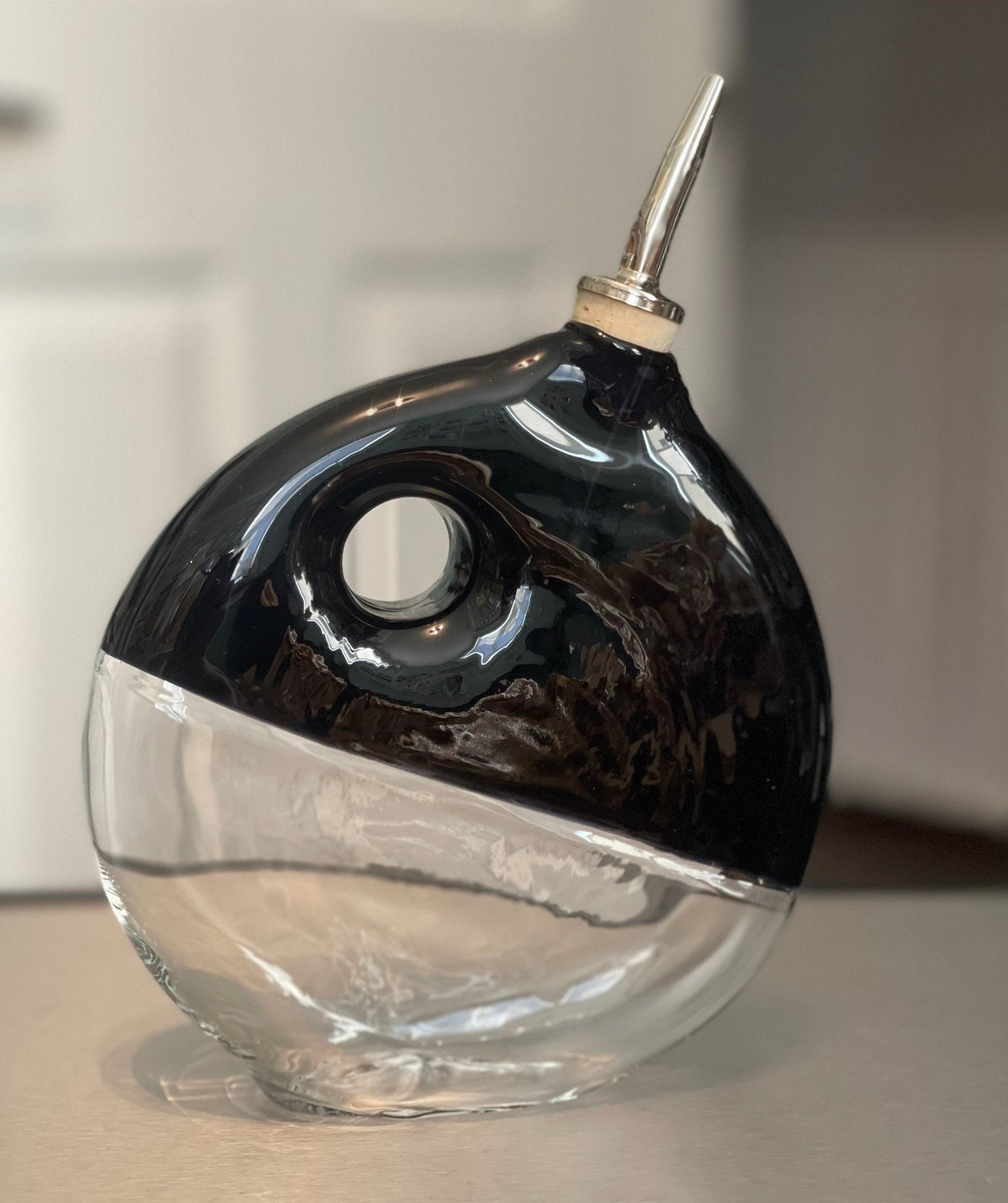 Hand Blown Glass Oil Dispenser