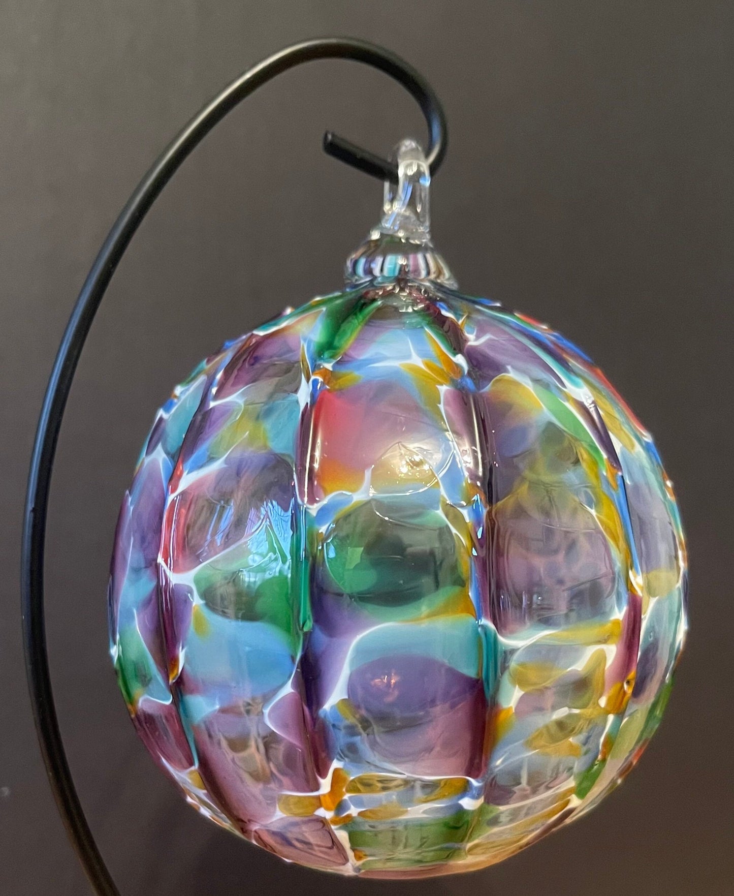 Hand Crafted Ornament Rainbow Mix by Boise Art Glass