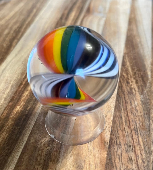 Glass Marble Rainbow Ribbon