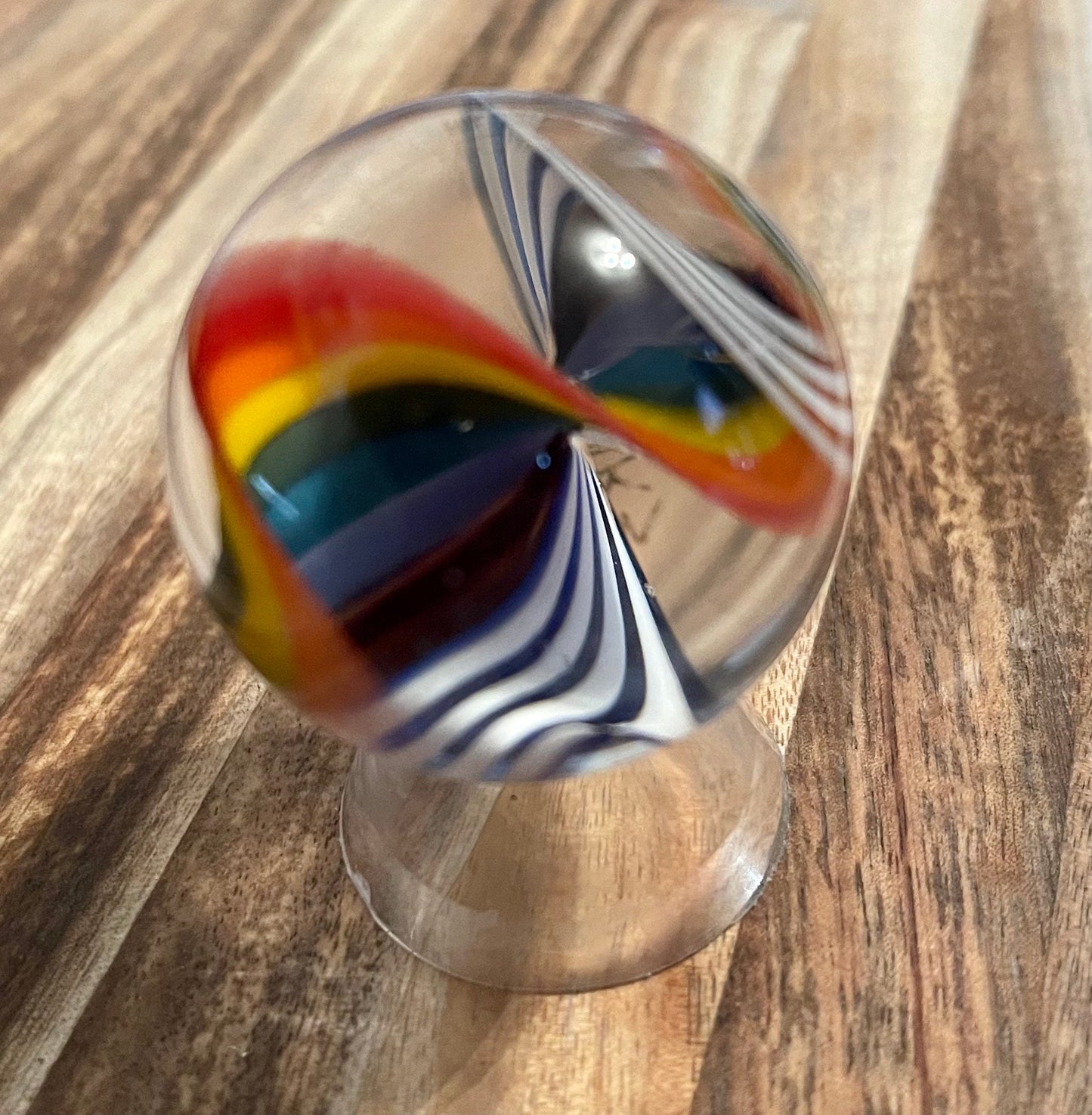 Glass Marble Rainbow Ribbon
