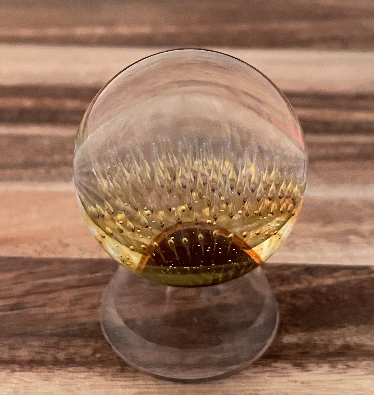 Glass Marble Clear Spikes