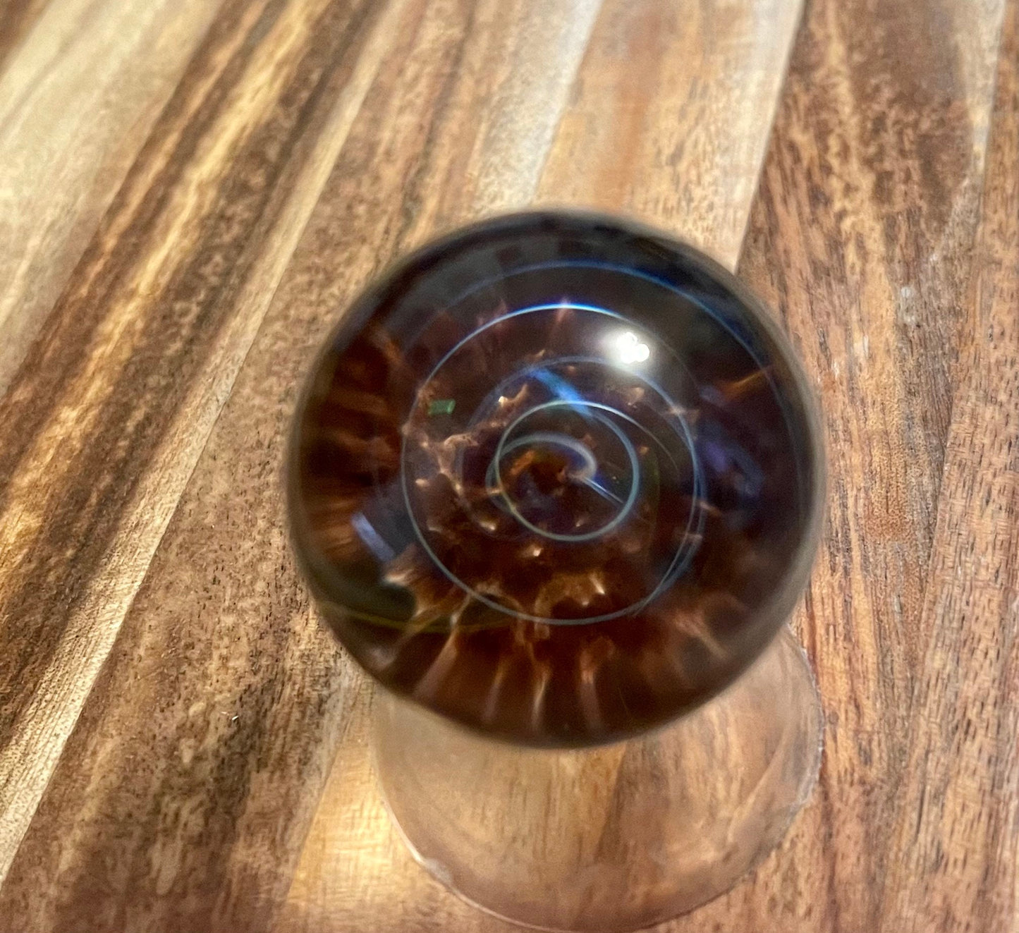Glass Marble Dark Vortex