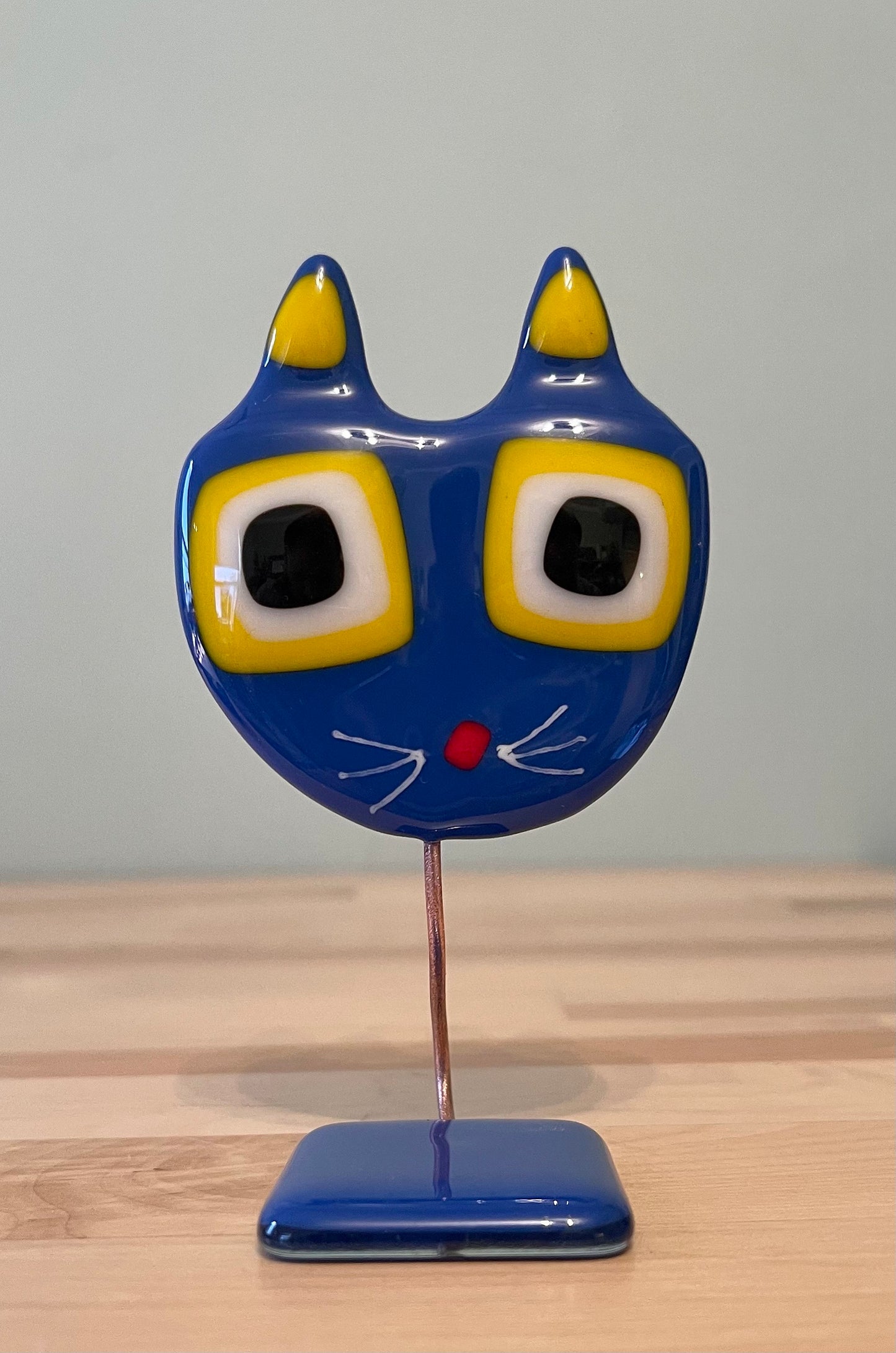 Glass Cat Sculpture