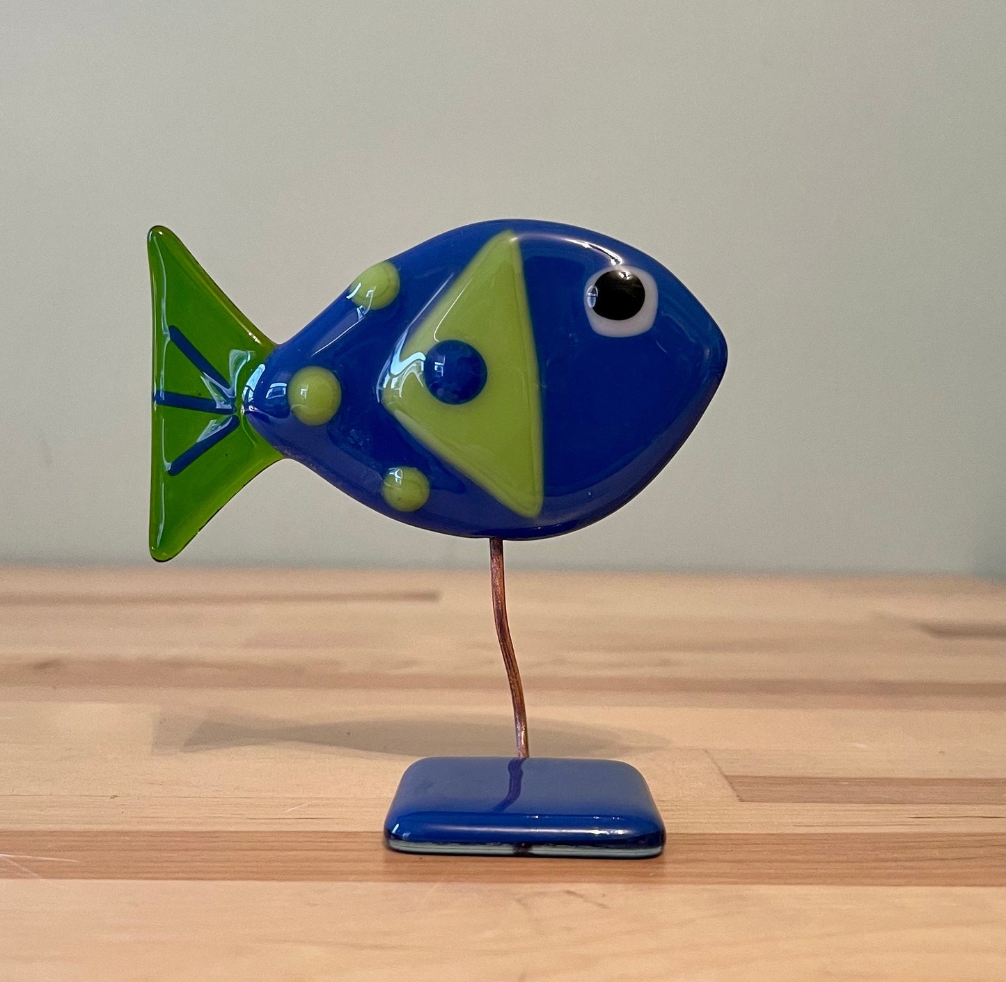 Glass Fish Sculpture Oval