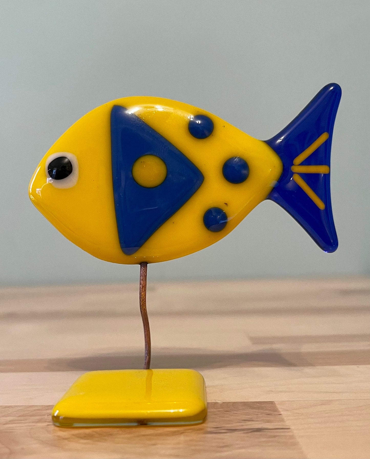 Glass Fish Sculpture Oval