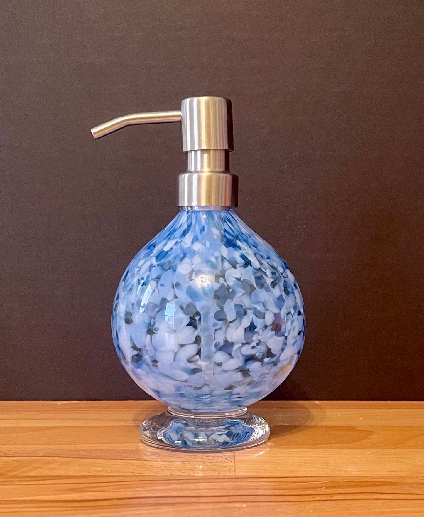 Hand Blown Glass Soap Dispenser