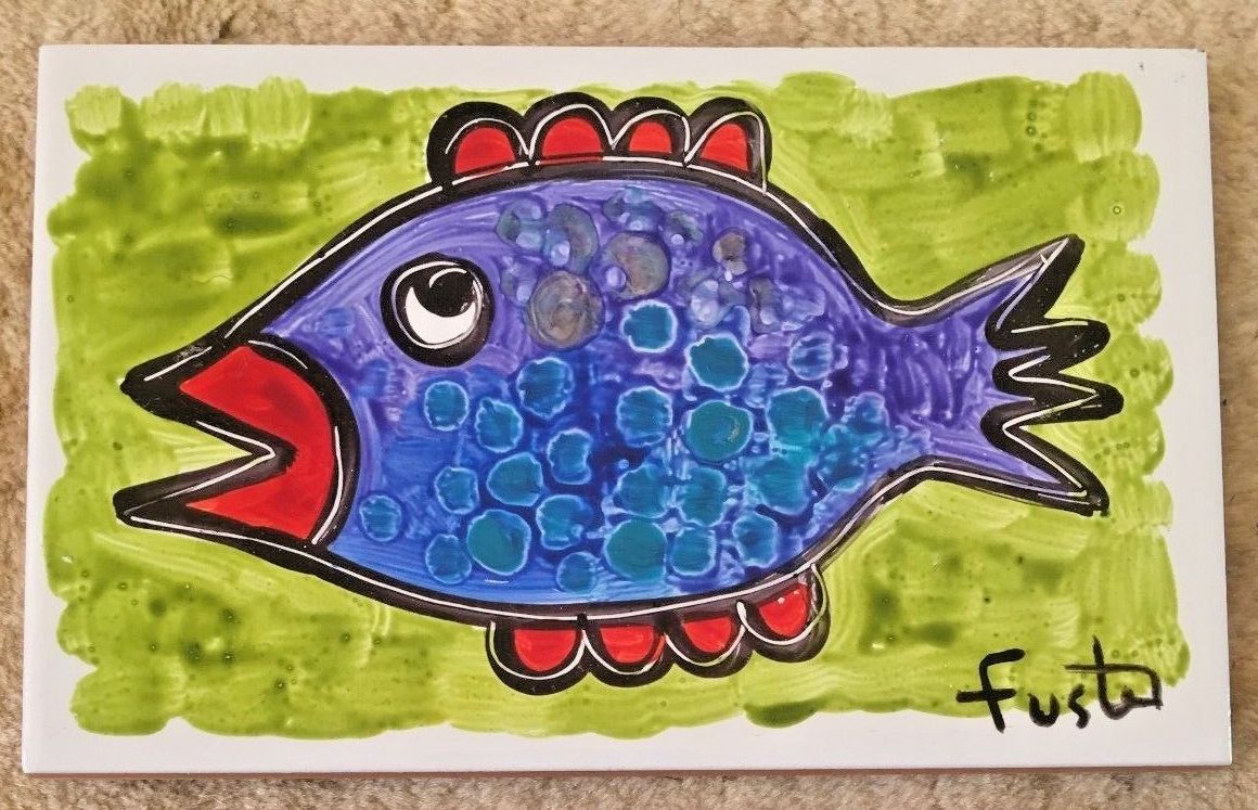 Jose Fuster Authentic Cuban Tile Painting 11