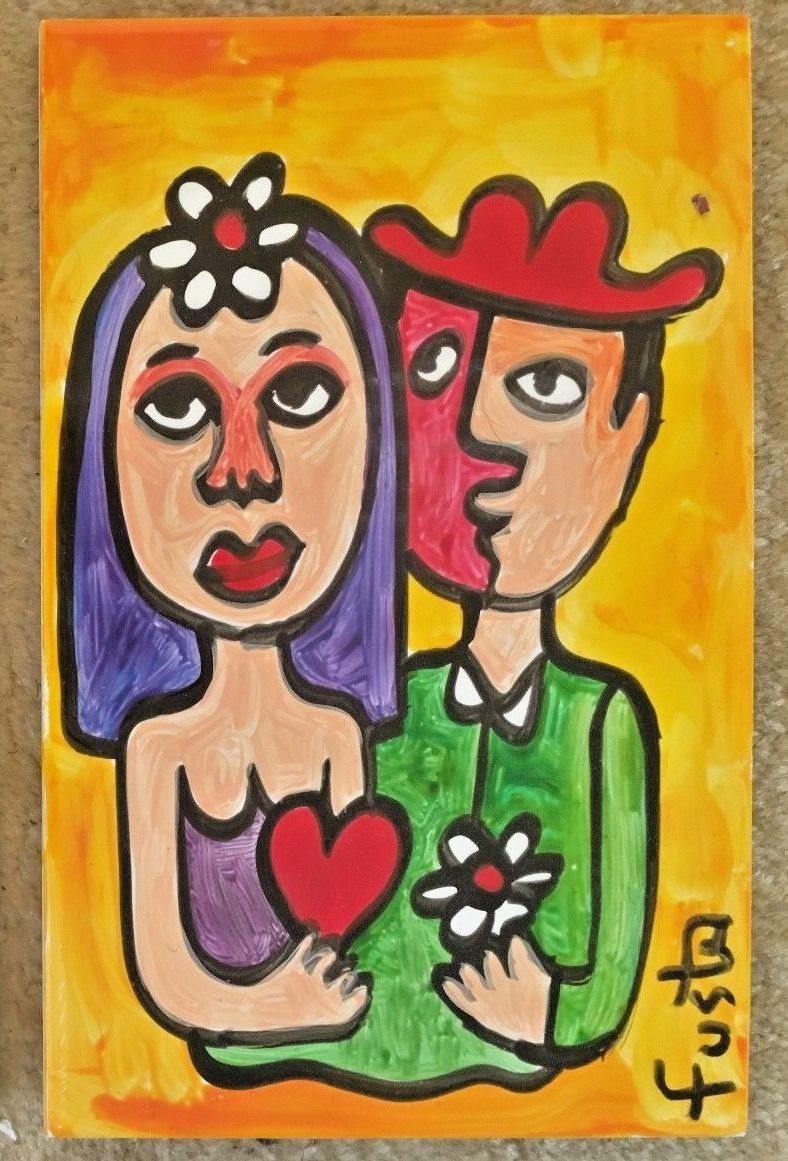 Jose Fuster Authentic Cuban Tile Painting 16