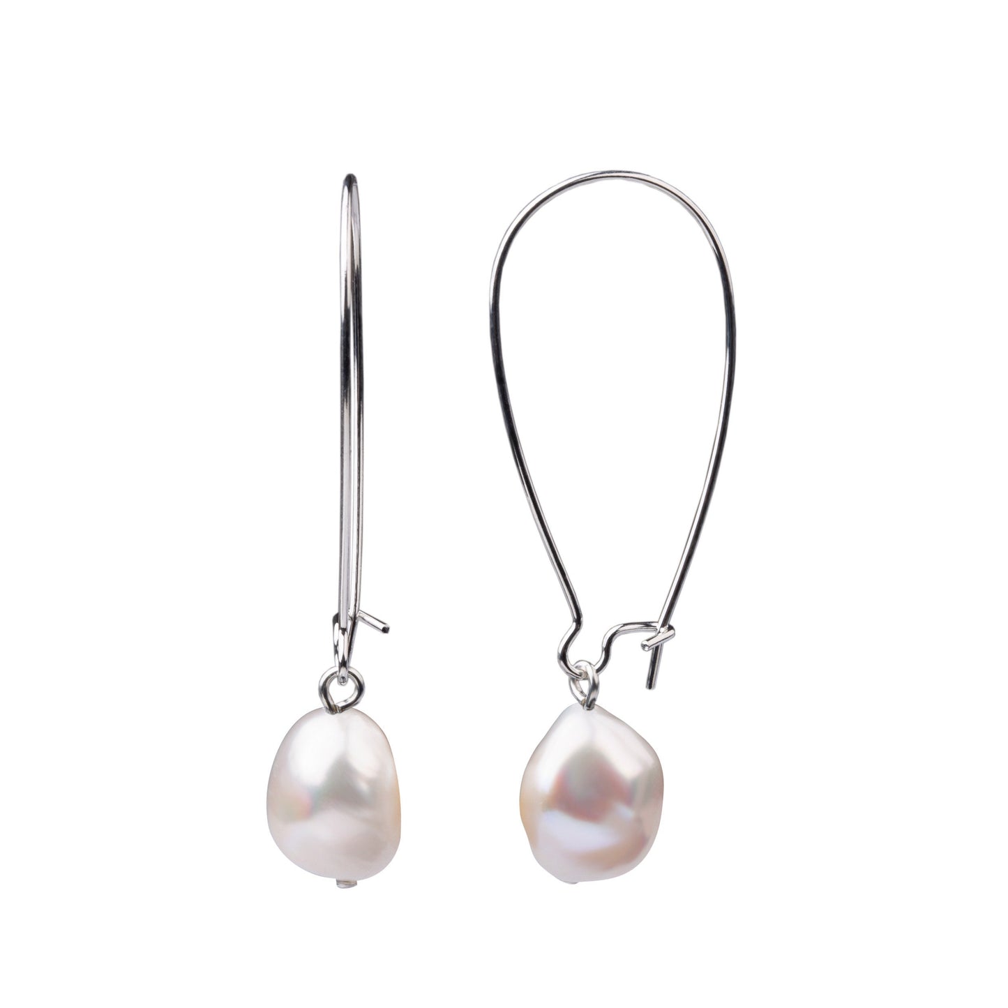 Faux Pearl Grey Earring Hand Crafted by Savvy Design