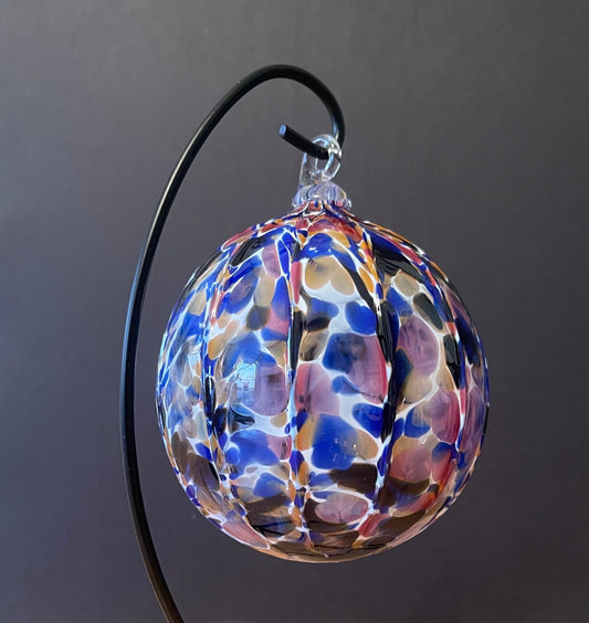 Hand Crafted Ornament Blue Sunset by Boise Art Glass