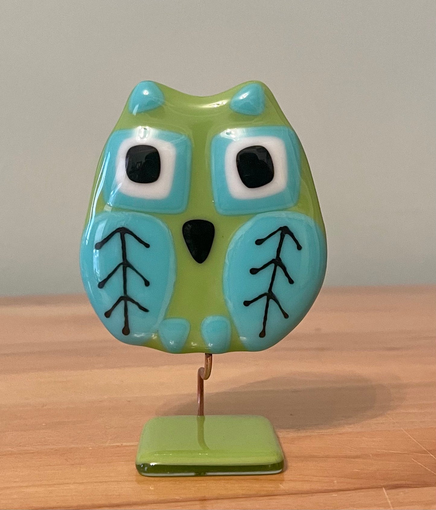 Glass Owl Sculpture